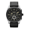 Horlogeband Fossil FS4731 Leder Zwart 24mm